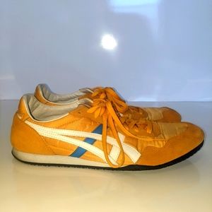 Onitsuka Tiger Serrano. Blue and Yellow. Size 11.